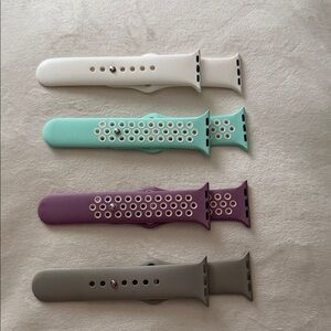 Apple Watch Set of Four Silicone Watch Bands